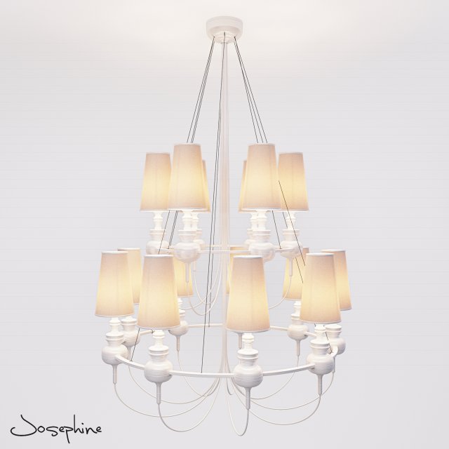 josephine queen 9 6 3D Model .c4d .max .obj .3ds .fbx .stl .blend 