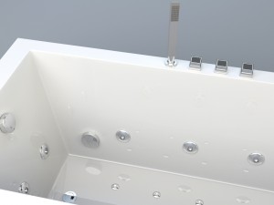 Bathtub whirlpool jacuzzi AM-154 70 inch Model 3D