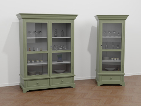 Armários vintage Modelo 3D