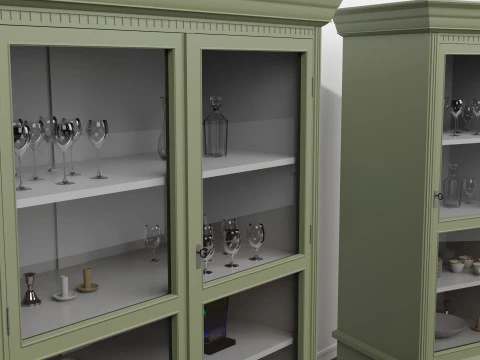 Vintage cabinets 3D Model