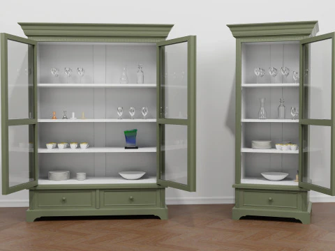 Vintage cabinets 3D Model