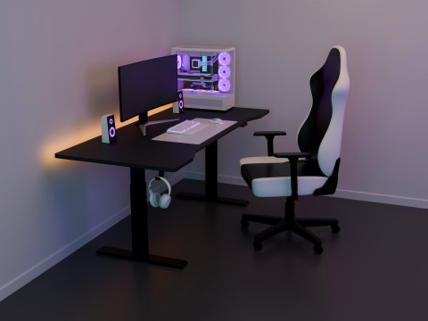 Gaming Setup 3D Model