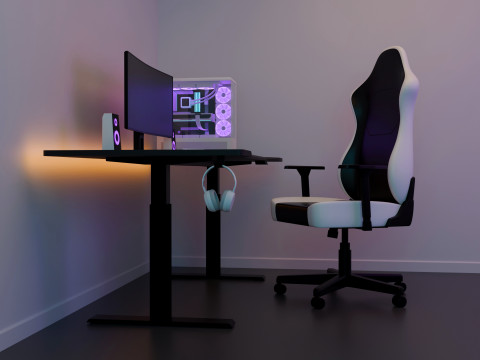Gaming Setup 3D Model