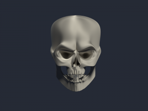 evil skull Modello 3D