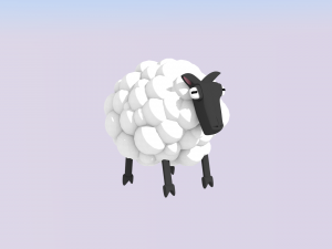 cute sheep 3D-Modell