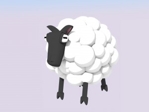 cute sheep Model 3D