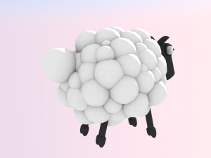 cute sheep Model 3D