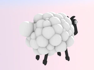 mouton mignon Modèle 3D
