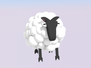 cute sheep Model 3D