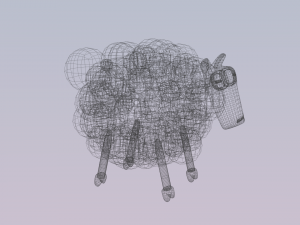 cute sheep Model 3D