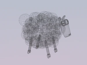 mouton mignon Modèle 3D