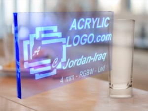 acrylic with led signs Model 3D