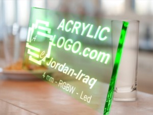 acrylic with led signs Model 3D