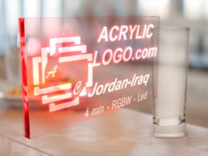 acrylic with led signs Model 3D