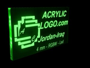 acrylic with led signs Model 3D