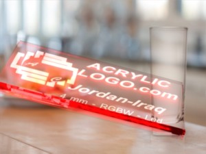 acrylic with led signs Model 3D