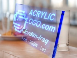 acrylic with led signs Model 3D