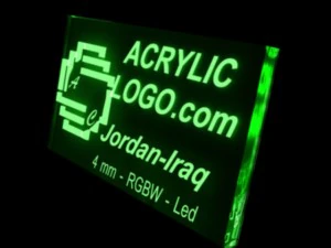 acrylic with led signs 3D Model