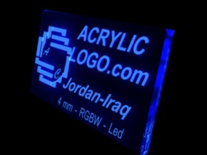 acrylic with led signs Model 3D
