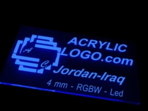 acrylic with led signs 3D Model