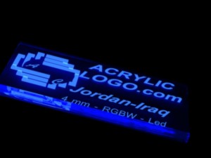 acrylic with led signs Model 3D