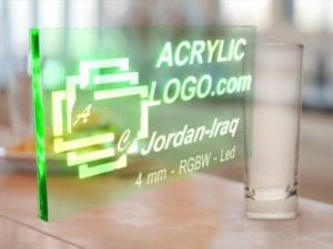 acrylic with led signs 3D Model