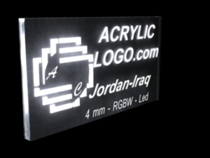 acrylic with led signs Model 3D