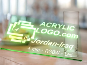 acrylic with led signs Model 3D