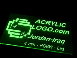 acrylic with led signs Model 3D
