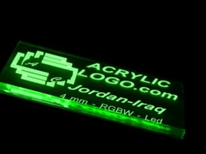 acrylic with led signs 3D Model