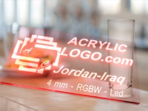acrylic with led signs Model 3D