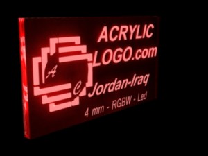 acrylic with led signs Model 3D