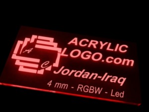 acrylic with led signs Model 3D