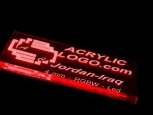 acrylic with led signs 3D Model