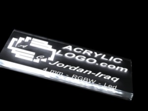 acrylic with led signs Model 3D