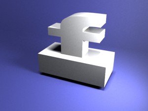 facebook with holder - 3d print ready - small size 3D Print Model