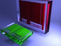 barcode with glass advanced lights scenes- updated 3D Model