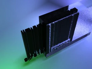 barcode with glass advanced lights scenes- updated 3D Model