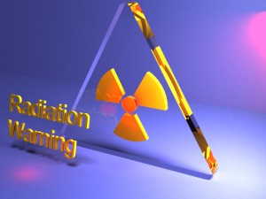 radiation warning icon glass and plastic 3D Model