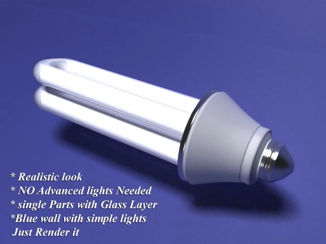bulb-realistic glass 3D Model .c4d .max .obj .3ds .fbx .stl .blend 