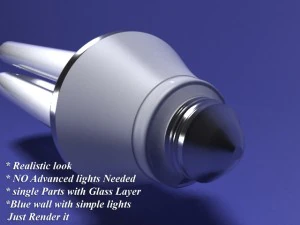 bulb-realistic glass 3D Model