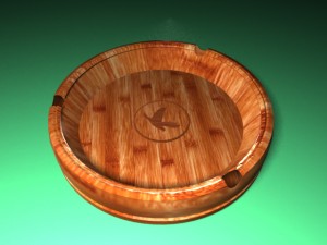 wooden - ashtray v1 3D Модель