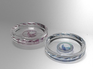 twisted glass ashtray v1 3D Model