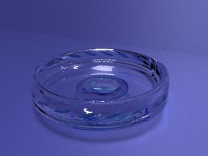 twisted glass ashtray v1 3D Model