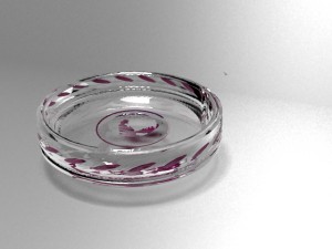 twisted glass ashtray v1 3D Model