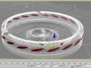 twisted glass ashtray v1 3D Model