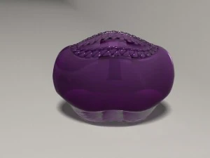 jarrón de vidrio coloreado 1 - realista Modelo 3D