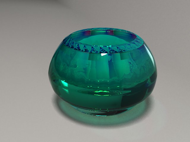 colored glass vase 2 - realistic Modello 3D .c4d .max .obj .3ds .fbx .stl .blend 