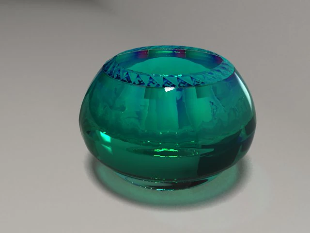colored glass vase 2 - realistic 3D Model .c4d .max .obj .3ds .fbx .stl .blend