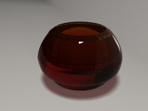 colored glass vase 2 - realistic Modello 3D